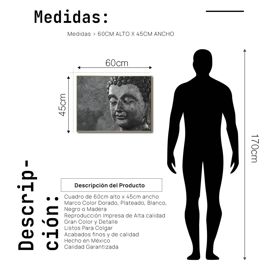 Cuadro Decorativo - Zen 011 - Buda en Meditación