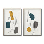 Cargar imagen en el visor de la galería, Set 2 Cuadros Decorativos Abstract Colors 012 - Para Sala
