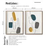 Cargar imagen en el visor de la galería, Set 2 Cuadros Decorativos Abstract Colors 012 - Para Sala
