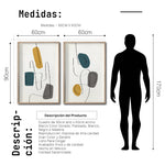 Cargar imagen en el visor de la galería, Set Cuadros Decorativos Abstract Colors 012 - Para Recámara
