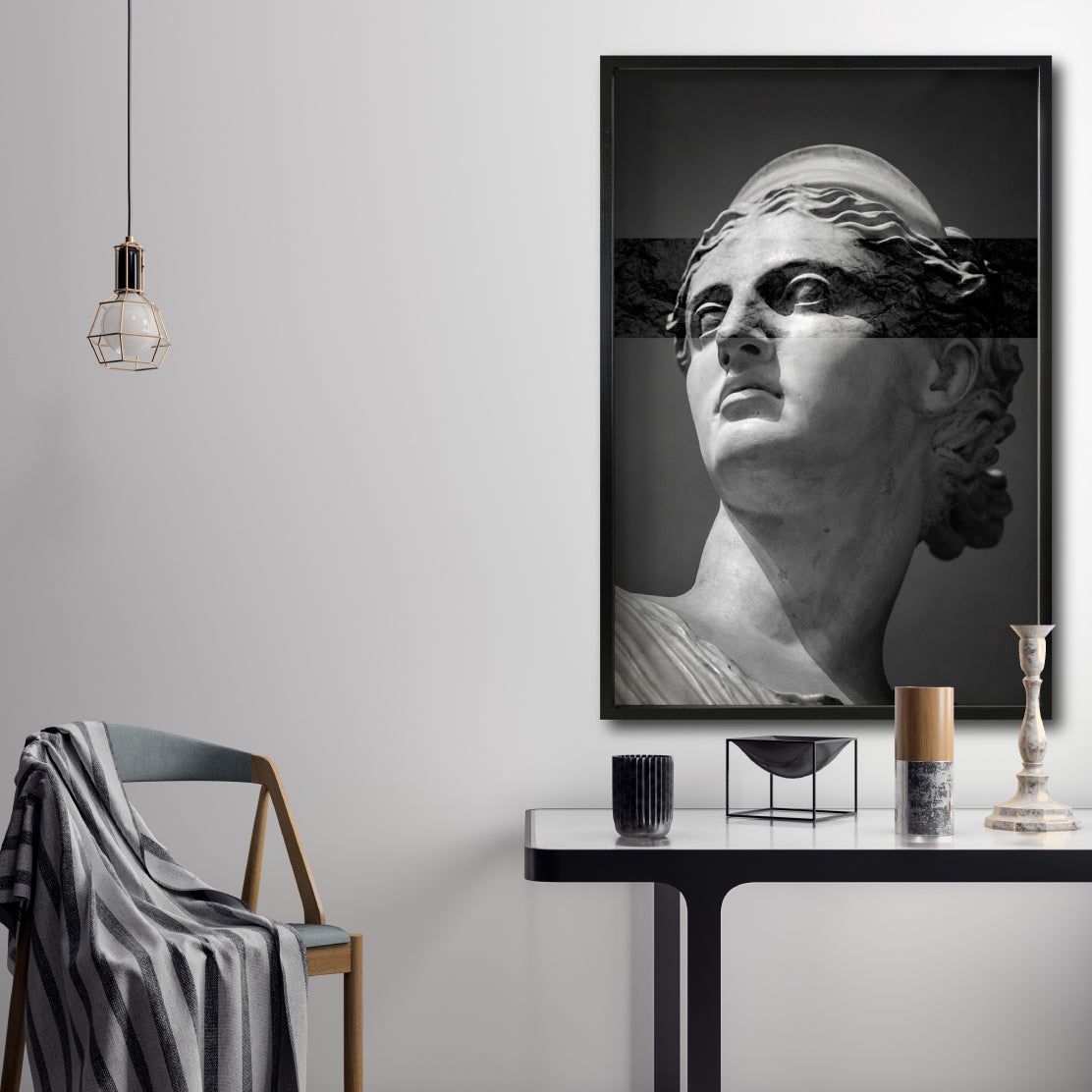 Cuadro Decorativo Esculturas 012 - Para Credenza