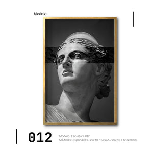 Cuadro Decorativo Esculturas 012 - Para Credenza