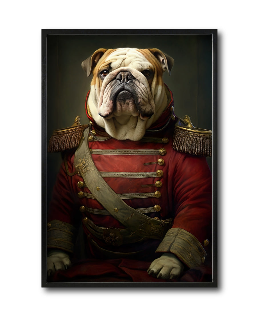 Cuadro Decorativo Perros Epoca 012 - Bulldog Aristócrata