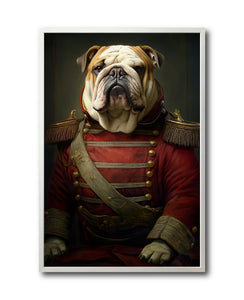 Cuadro Decorativo Perros Epoca 012 - Bulldog Aristócrata