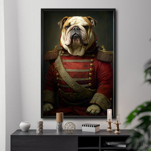 Cuadro Decorativo Perros Epoca 012 - Bulldog Aristócrata