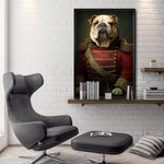 Cargar imagen en el visor de la galería, Compra cuadros decorativos Canvas de Perros Época para sala. Animales Clásicos, moderno, cuerpo de humano, antropomórficos. Bulldog
