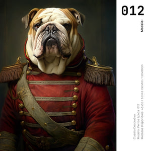 Cuadro Decorativo Perros Epoca 012 - Bulldog Aristócrata