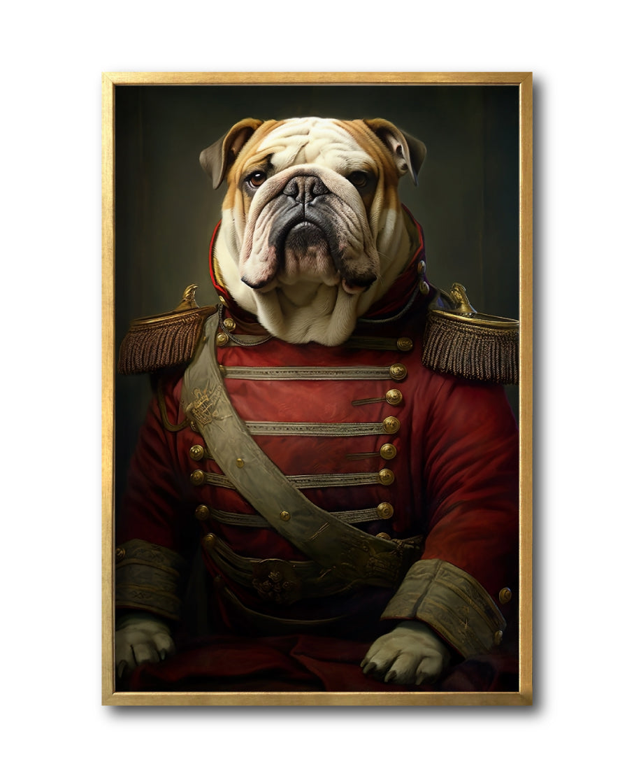 Cuadro Decorativo Perros Epoca 012 - Bulldog Aristócrata