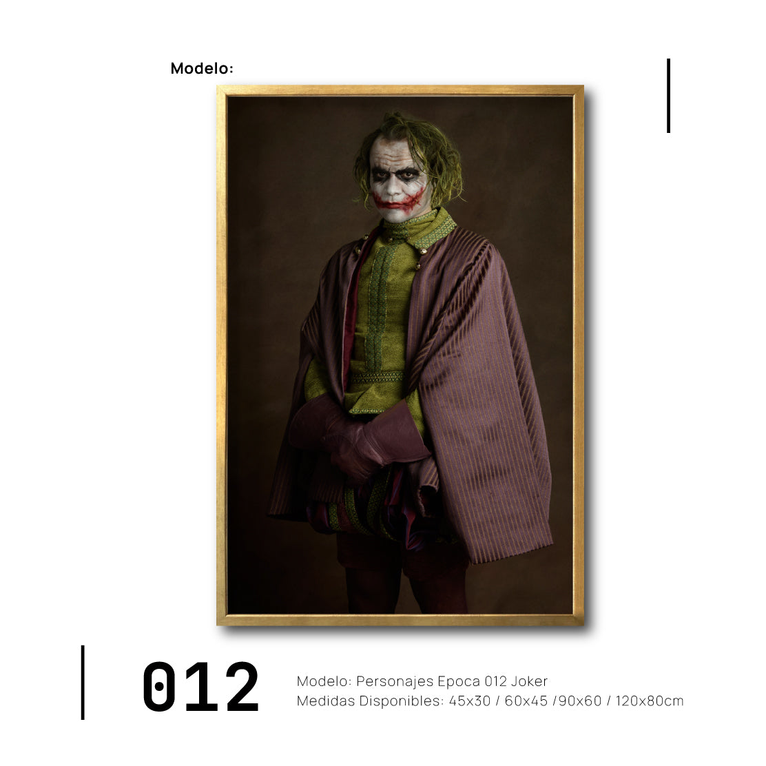 Cuadro Decorativo Personajes Época 012 Superhéroes Joker Guasón