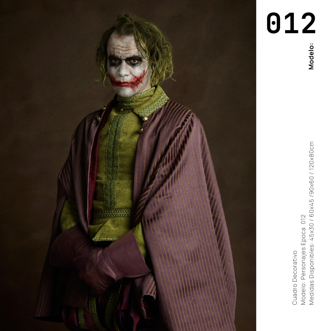 Cuadro Decorativo Personajes Época 012 Superhéroes Joker Guasón