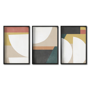 Set Cuadros Decorativos Abstract Colors 013 - Para Comedor