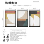 Cargar imagen en el visor de la galería, Set Cuadros Decorativos Abstract Colors 013 - Para Comedor
