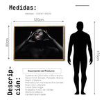 Cargar imagen en el visor de la galería, Cuadro Decorativo Black Woman 013 - Mujer Negra Africana con Dorado
