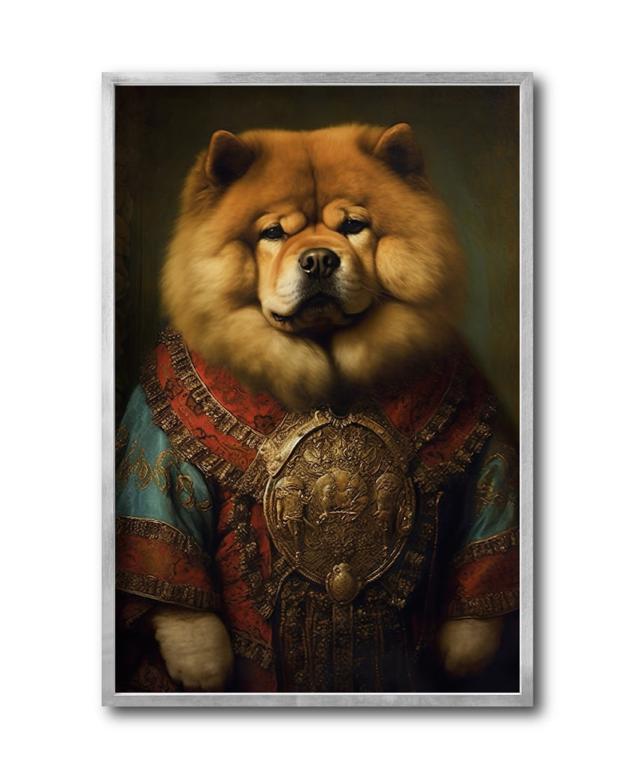 Cuadro Decorativo Perros Epoca 013 - Chow Chow Aristócrata