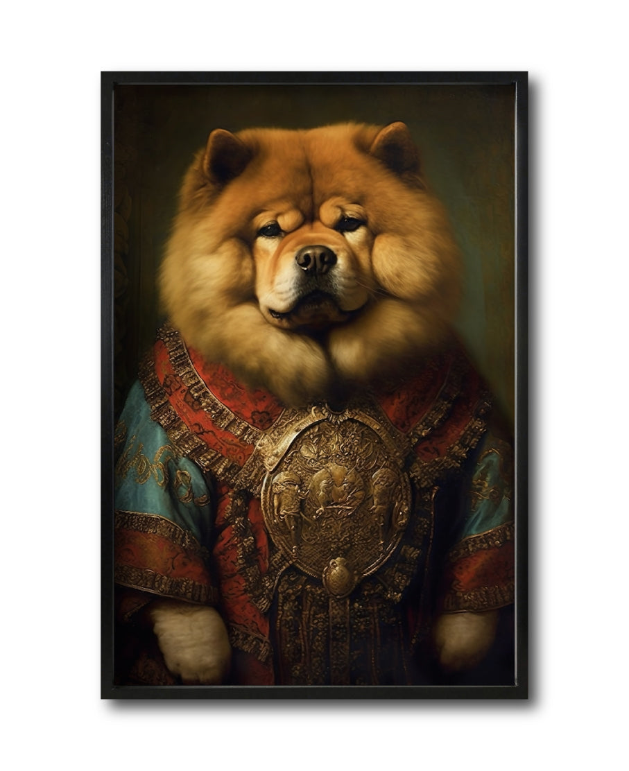 Cuadro Decorativo Perros Epoca 013 - Chow Chow Aristócrata