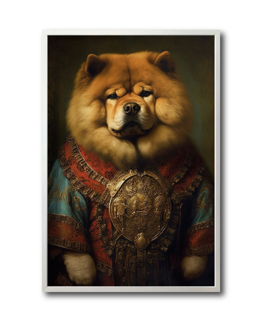 Cuadro Decorativo Perros Epoca 013 - Chow Chow Aristócrata