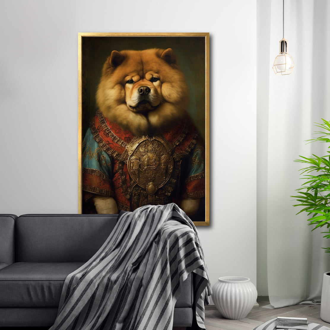 Cuadro Decorativo Perros Epoca 013 - Chow Chow Aristócrata