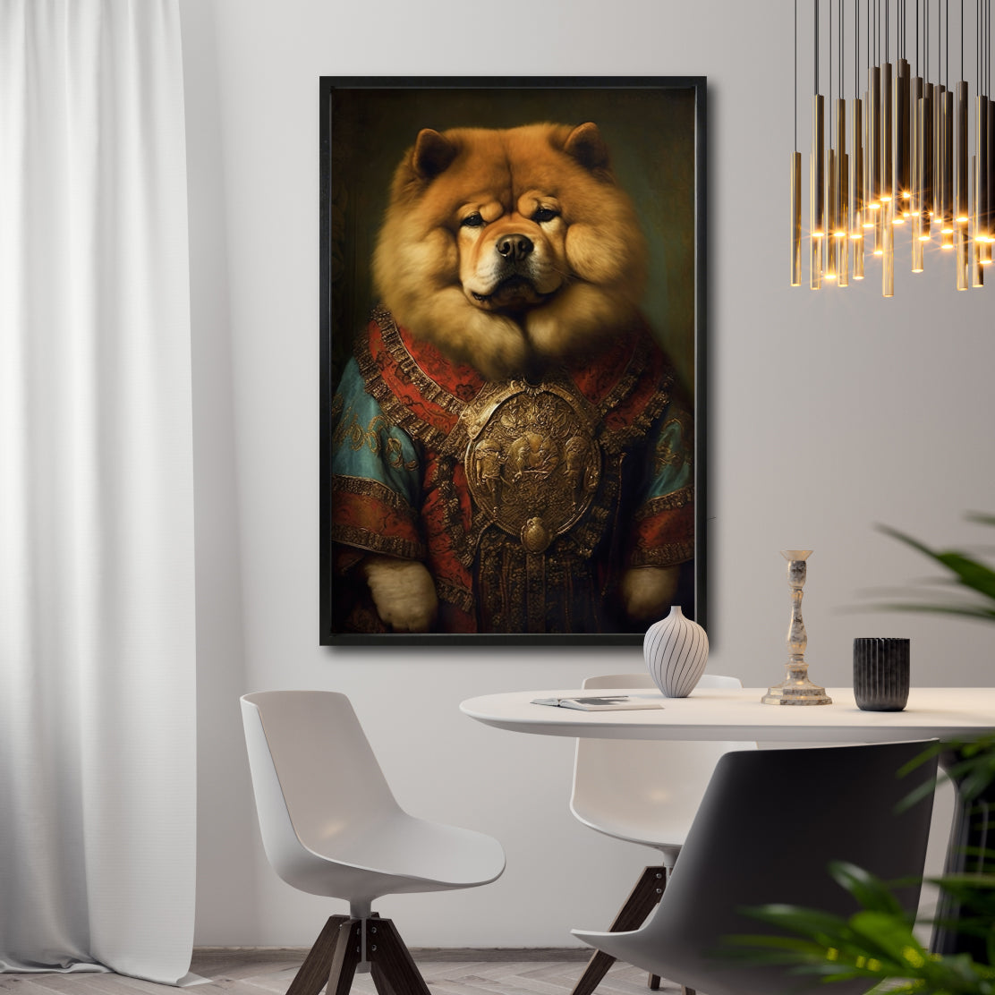 Venta de cuadros decorativos Canvas Perros Época para tu sala Animales Clásicos, moderno, cuerpo de humano, antropomórficos. Chow Chow