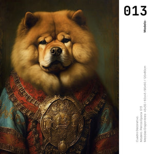 Cuadro Decorativo Perros Epoca 013 - Chow Chow Aristócrata