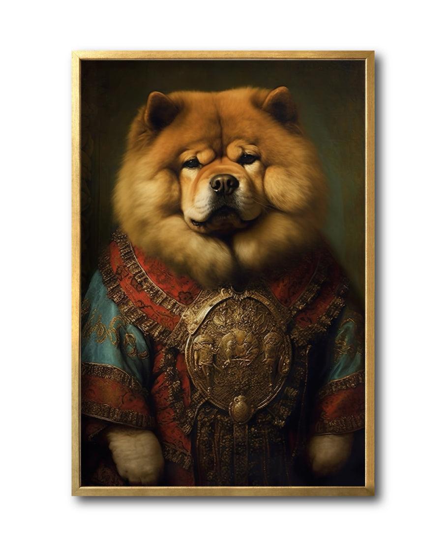 Cuadro Decorativo Perros Epoca 013 - Chow Chow Aristócrata