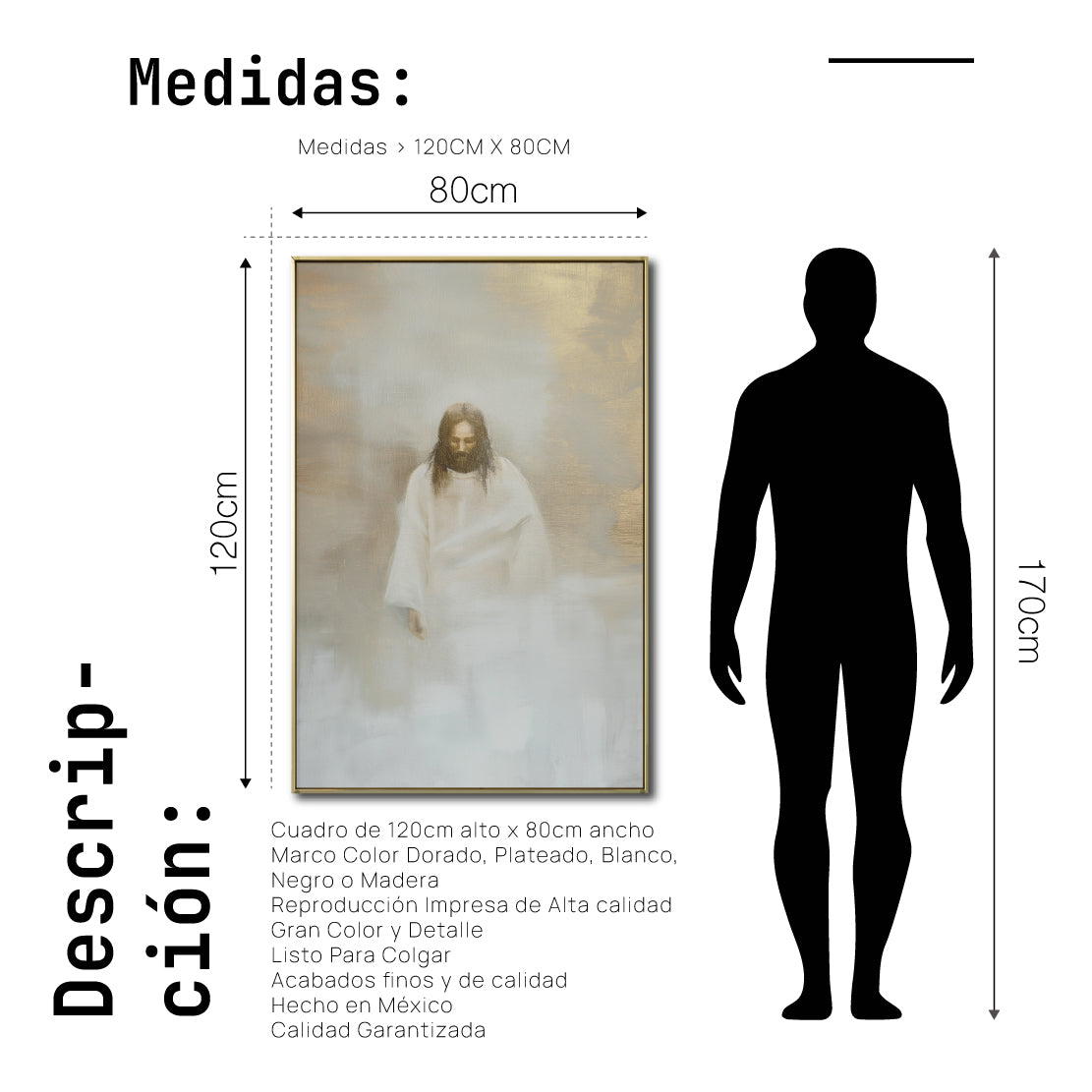 Cuadro Decorativo - Religión 013 - Jesucristo Arte Bíblico Abstracto