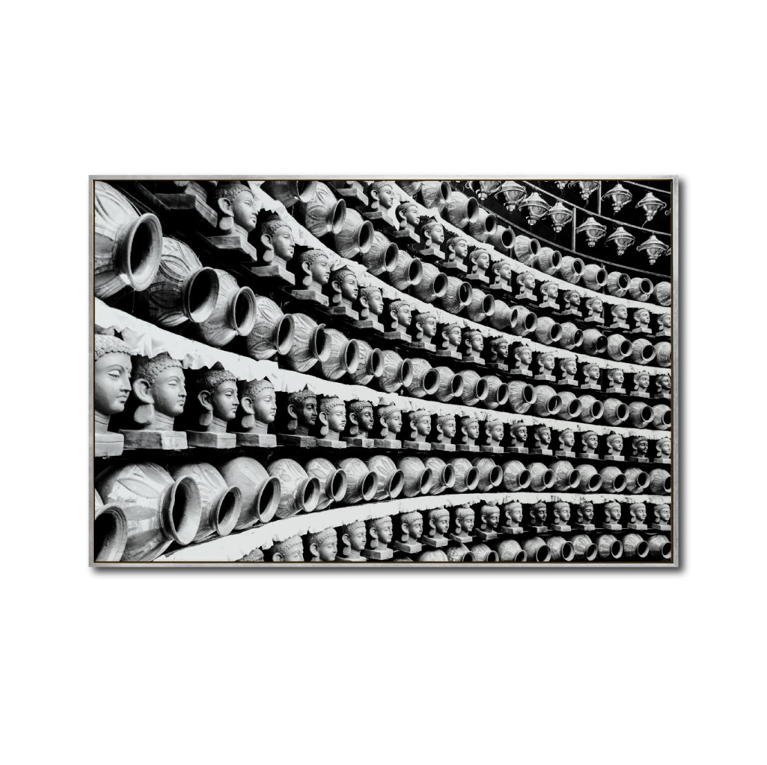 Cuadro Decorativo - Zen 013 - Cabezas de Buda