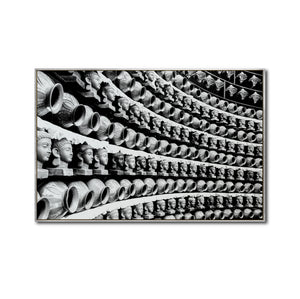 Cuadro Decorativo - Zen 013 - Cabezas de Buda