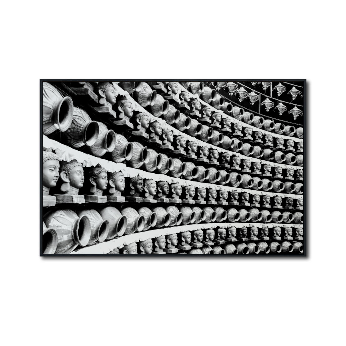 Cuadro Decorativo - Zen 013 - Cabezas de Buda