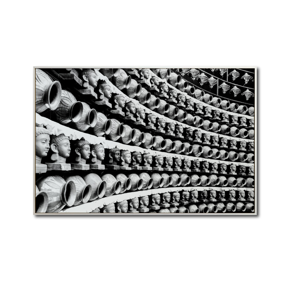 Cuadro Decorativo - Zen 013 - Cabezas de Buda