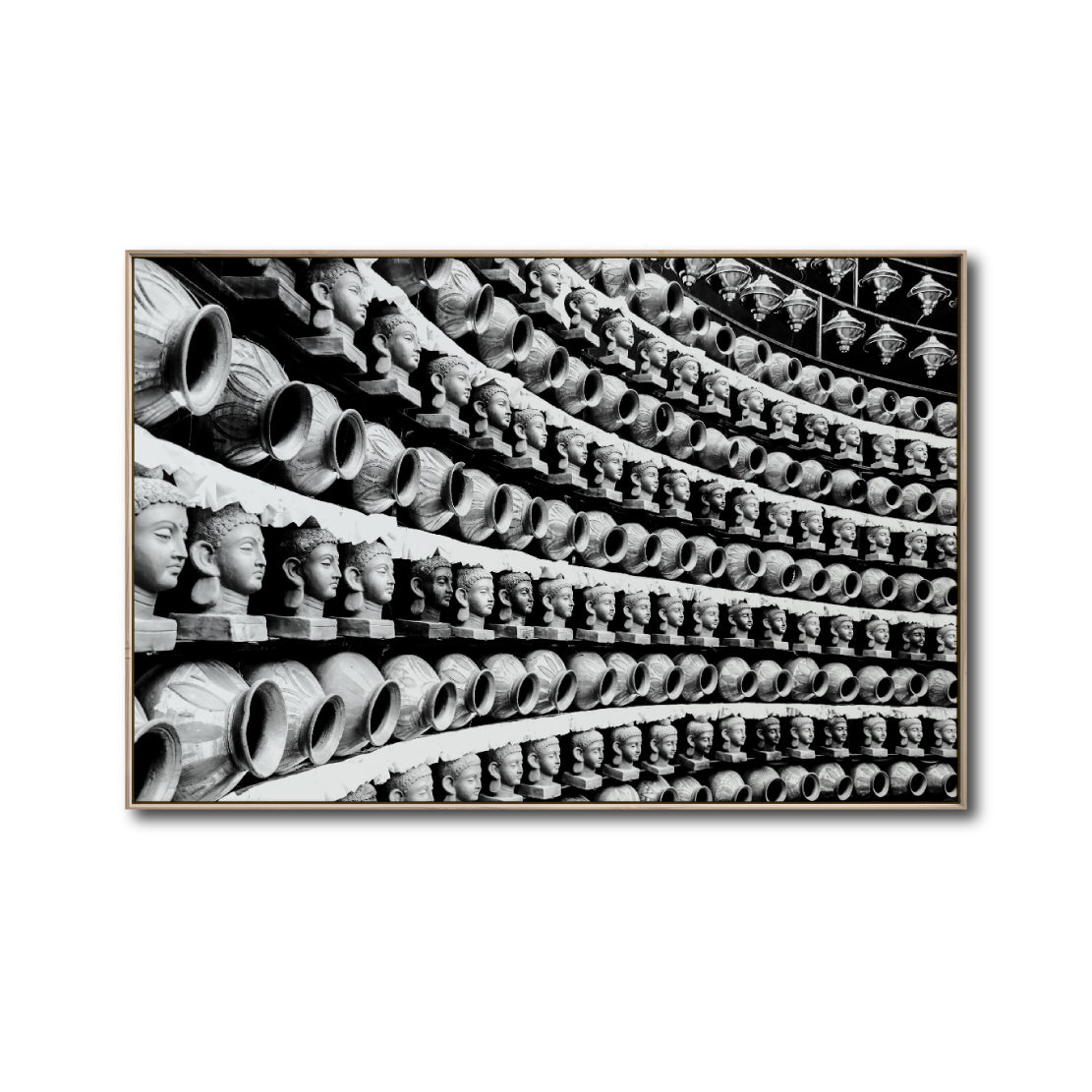 Cuadro Decorativo - Zen 013 - Cabezas de Buda