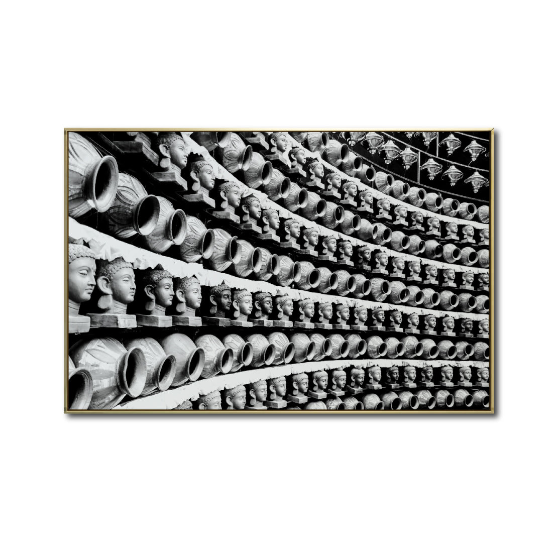 Cuadro Decorativo - Zen 013 - Cabezas de Buda