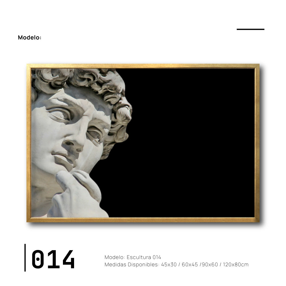Cuadro Decorativo Esculturas 014 - Para Credenza