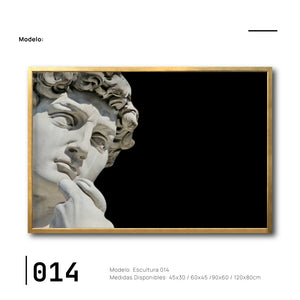 Cuadro Decorativo Esculturas 014 - Para Credenza