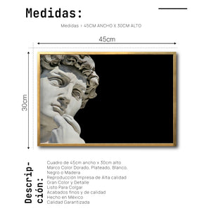 Cuadro Decorativo Esculturas 014 - Para Credenza