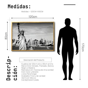 Cuadro Decorativo NY 014 - Estatua de la Libertad Nueva York