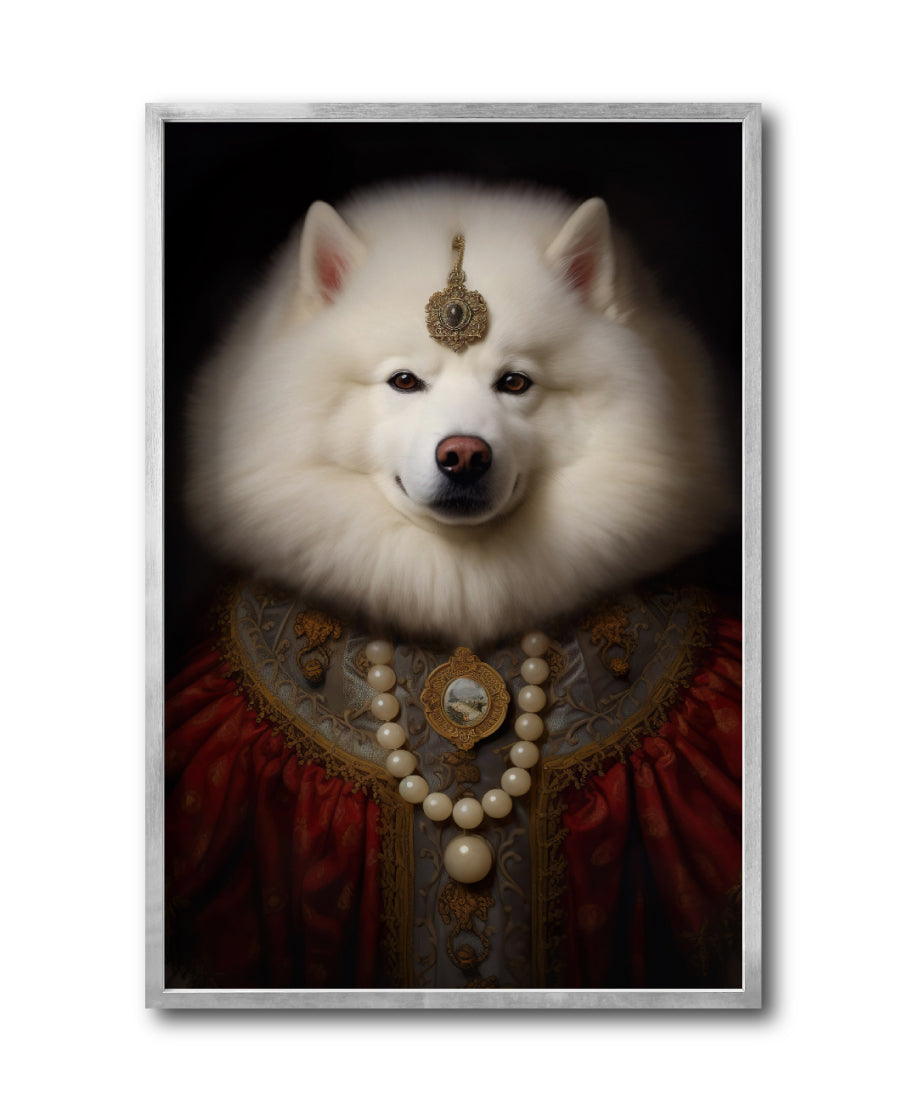 Cuadro Decorativo Perros Epoca 014 - Samoyedo Aristocrata