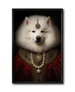 Cargar imagen en el visor de la galería, Cuadro Decorativo Perros Epoca 014 - Samoyedo Aristocrata
