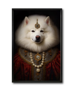 Cuadro Decorativo Perros Epoca 014 - Samoyedo Aristocrata