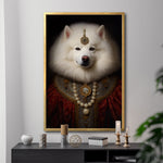 Cargar imagen en el visor de la galería, Venta de cuadros decorativos Canvas Perros Época para tu sala. Animales Clásicos, moderno, cuerpo de humano, antropomórficos. Samoyedo
