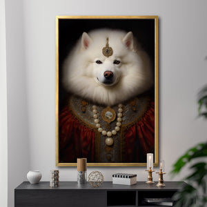 Venta de cuadros decorativos Canvas Perros Época para tu sala. Animales Clásicos, moderno, cuerpo de humano, antropomórficos. Samoyedo