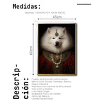 Cargar imagen en el visor de la galería, Cuadro Decorativo Perros Epoca 014 - Samoyedo Aristocrata
