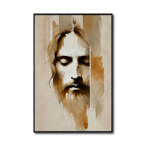 Cuadro Decorativo - Religión 014 - rostro de Jesús Arte Cristiano Jesucristo Abstracto