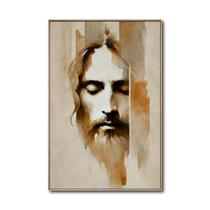 Cuadro Decorativo - Religión 014 - rostro de Jesús Arte Cristiano Jesucristo Abstracto