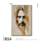 Cargar imagen en el visor de la galería, Cuadro Decorativo - Religión 014 - rostro de Jesús Arte Cristiano Jesucristo Abstracto
