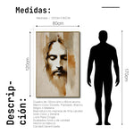 Cargar imagen en el visor de la galería, Cuadro Decorativo - Religión 014 - rostro de Jesús Arte Cristiano Jesucristo Abstracto
