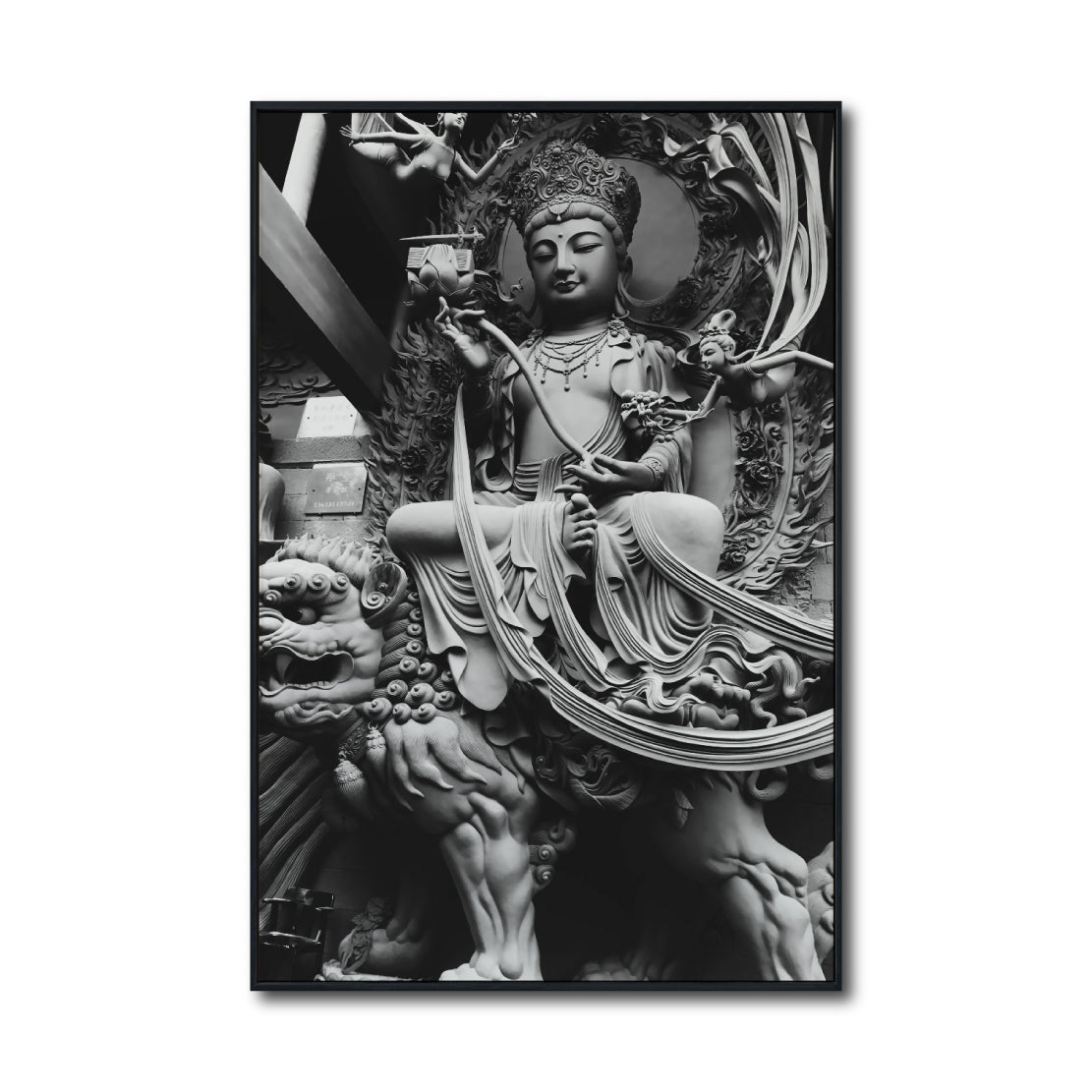 Cuadro Decorativo - Zen 014 - Guanyin Bodhisattva - Buda en Meditación