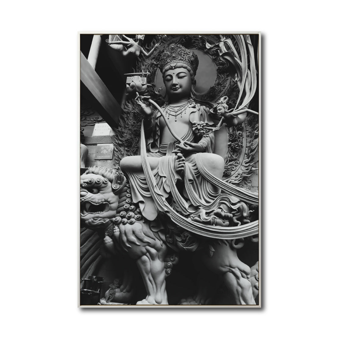 Cuadro Decorativo - Zen 014 - Guanyin Bodhisattva - Buda en Meditación