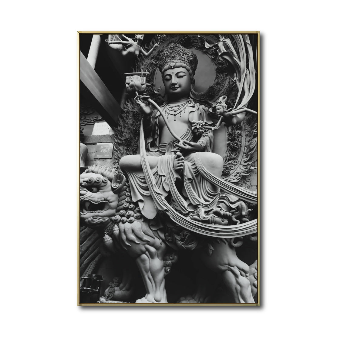 Cuadro Decorativo - Zen 014 - Guanyin Bodhisattva - Buda en Meditación