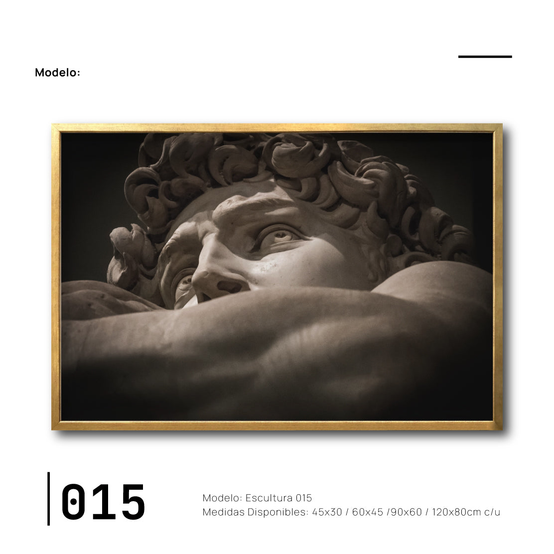 Cuadro Decorativo Esculturas 015 - Para Credenza