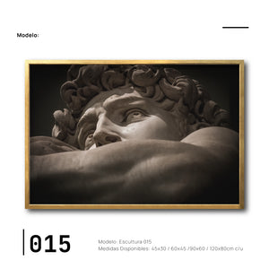 Cuadro Decorativo Esculturas 015 - Para Credenza